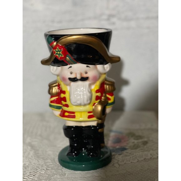 Christmas ceramic nutcracker stein pitcher, telaflora gift mug - Picture 7 of 10